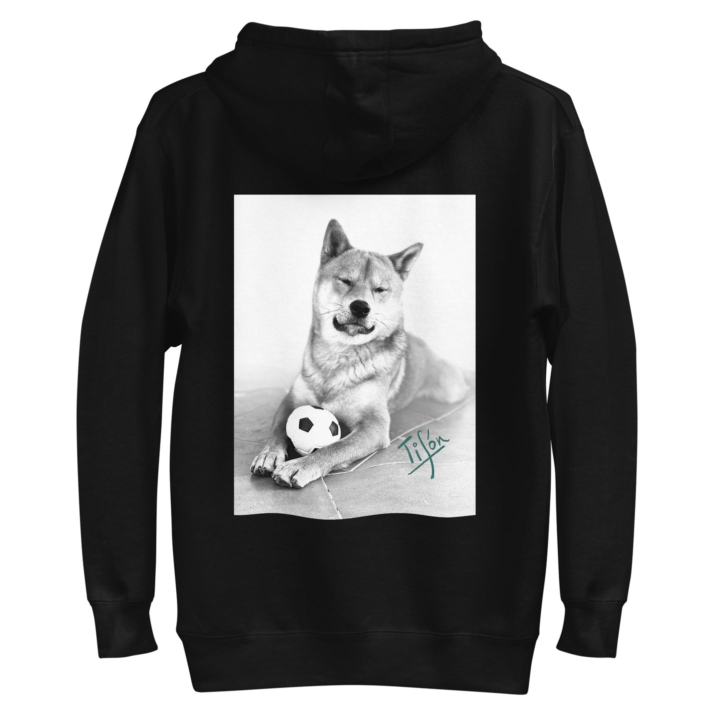 Tifón Shiba Inu - Unisex Hoodie B&W - SHIBA ARMY
