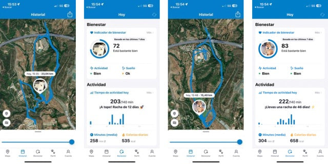 Tractive gps para mascotas, perros, Shiba Inu, Kila y Tifon