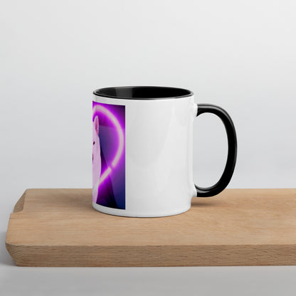 Killa White Shiba Inu Mug with Black Inside